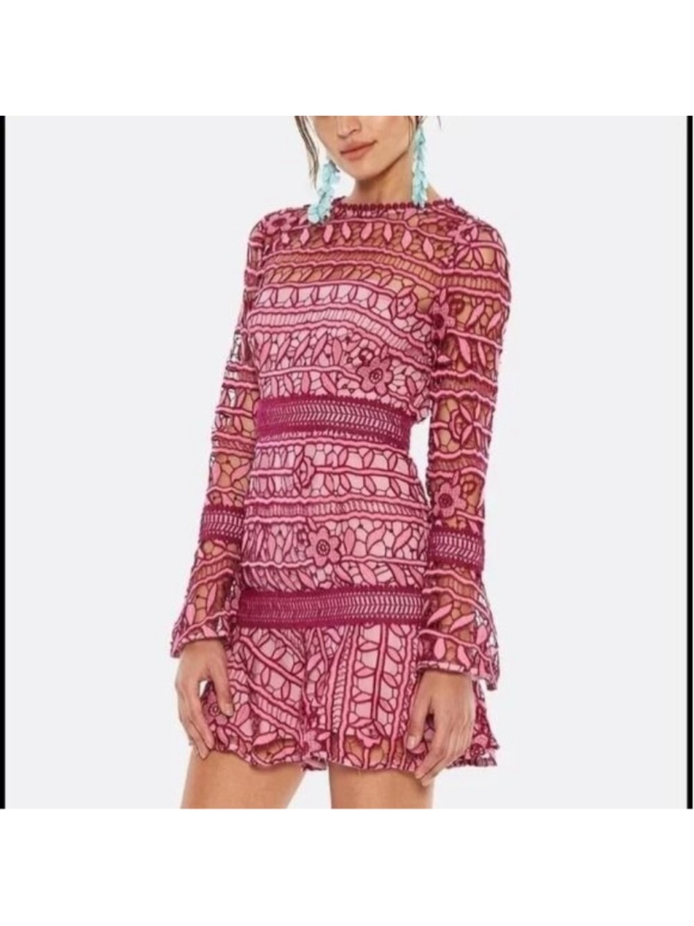 La Maison Talulah Pink Lace Sexy Dress XS